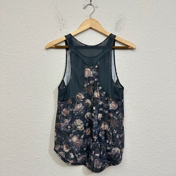 LULULEMON Sculpt Tank II Frosted Rose Mesh Panel Running Jogging - Picture 2 of 8